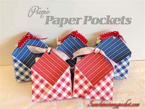 Double Sided Paper Pocket Tutorial Sunshine In My Pocket