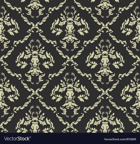 Seamless Baroque Pattern Royalty Free Vector Image