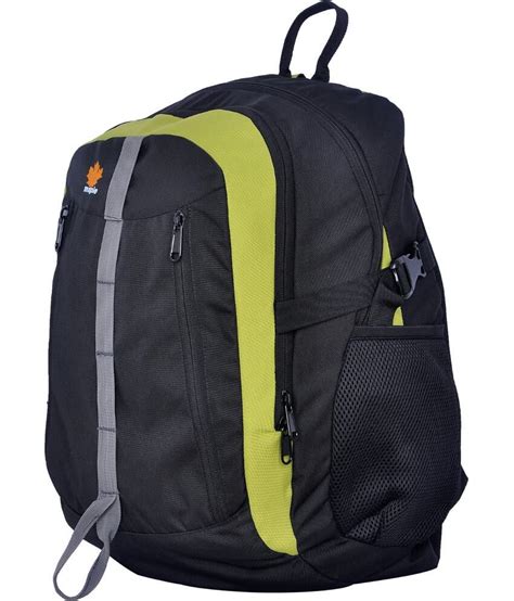 Maple Black Polyester College Backpack For Men Buy Maple Black
