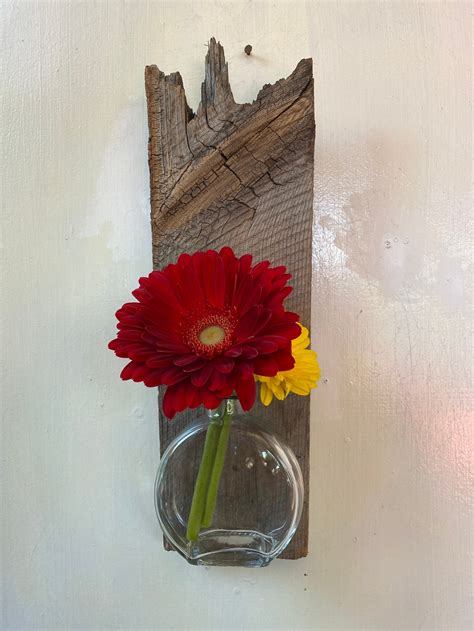 Driftwood Reclaimed Wood Vase Rustic Home Decor Beach Home Etsy