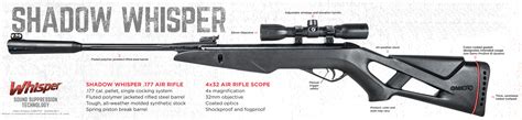 Gamo Shadow Whisper Air Rifle 177 Cal With Scope Home And Garden