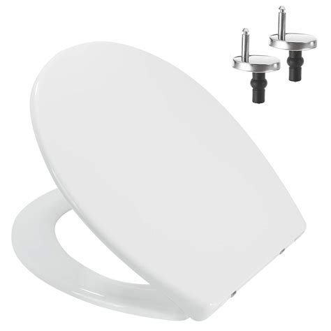 Buy Mass Dynamic White Toilet Seat Anti Slam Soft Close Toilet Seat