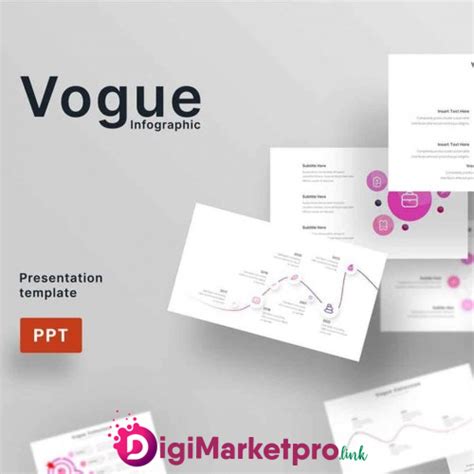 Vogue Infographic Powerpoint Template Free Digital Product