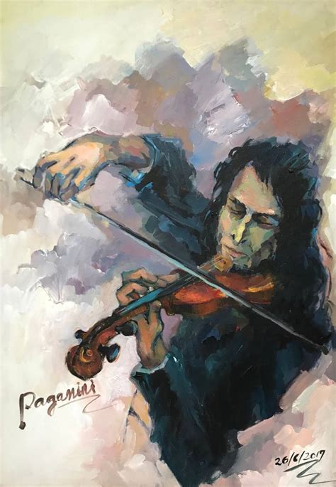 Paganini The Devils Violinist Painting By Tung Nguyen Saatchi Art
