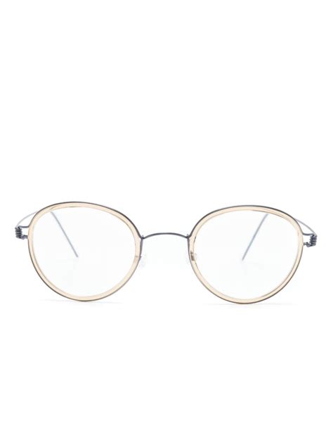 lindberg jackie u16 round frame glasses farfetch