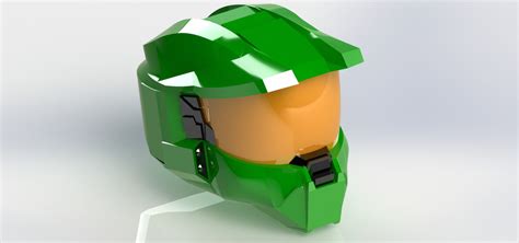 Halo Master Chief Mark Vi Helmet 3d Cad Model Library