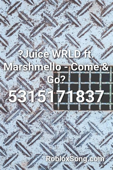 Home roblox music codes juice wrld roblox id. juice Wrld Ft. Marshmello - Come & Go🔥 Roblox ID - Roblox ...