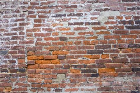 Old Red Brick Wall Texture Close Up Photo Stock Image Image Of
