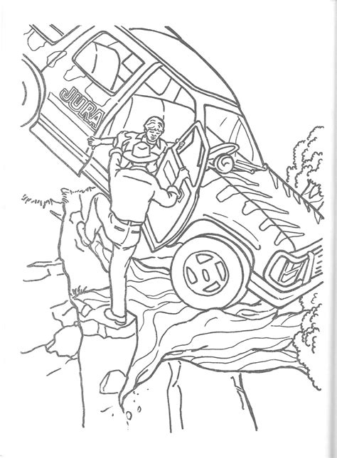 Jurassic Park Coloring Page Free Printable Templates