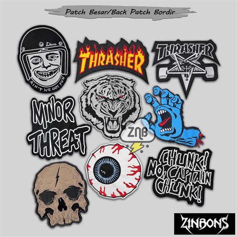 Jual PATCH BESAR BACK PATCH BORDIR MUSIK PATCH MOTOR PATCH ZINBONS