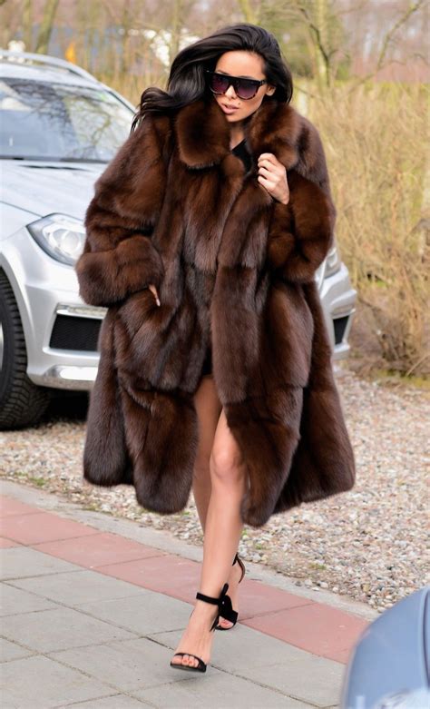 New Barguzin Russian Sable Fur Swinger Coat Clas Jacket Mink Fox Lynx