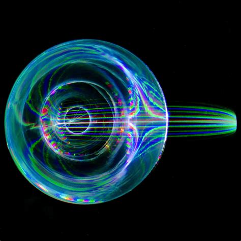 Laser Art Rgb Laser Beam Through Diffraction Grating Splits Up The