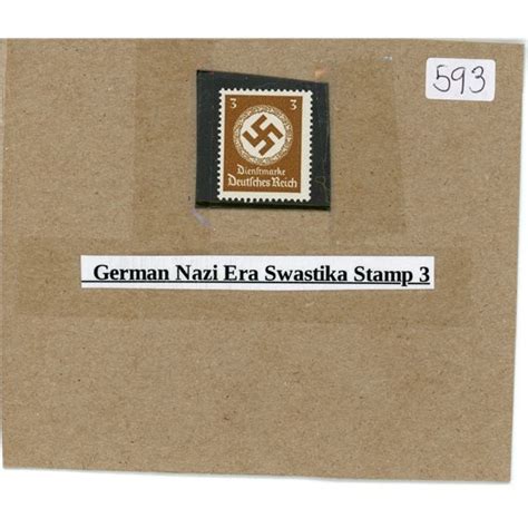 German Nazi Era Swastika Stamp 3 Schmalz Auctions