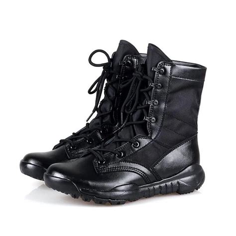 New Army Boots Tactical Comfort Leather Combat Military Boots Mens