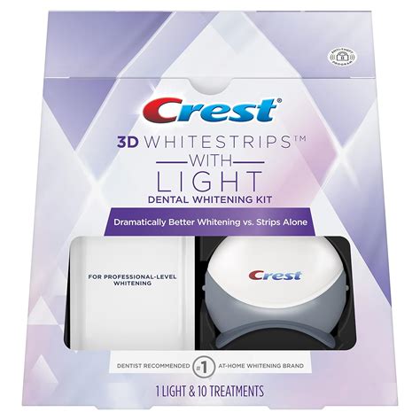 Crest 3d Whitestrips With Light Teeth Whitening Strip Kit