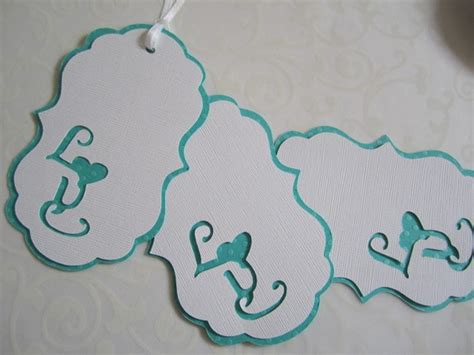 Items Similar To Aqua Turquiose Teal Love Gift Tags Or Bookmarks On