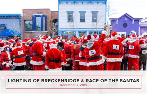 Lighting Of Breckenridge And Race Of The Santas