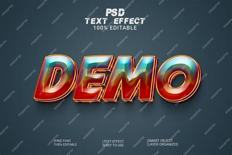 Premium Psd Demo Text Style Effect Psd File