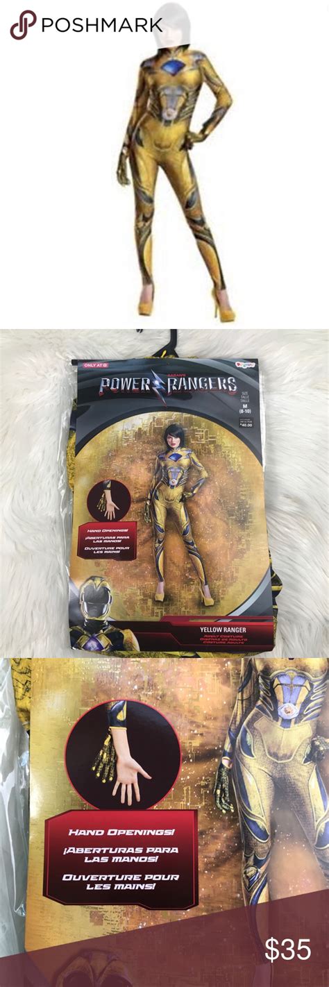 Power Rangers Womens Yellow Ranger Disguise M Full Body Suit