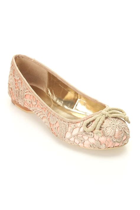 Charles By Charles David Sweet Ballet Flats In Beige Lace Beyond The