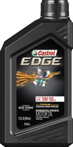 Castrol Edge Synthetic Motor Oil 5w 50 1 Quart 15d3c2 Oreilly Auto