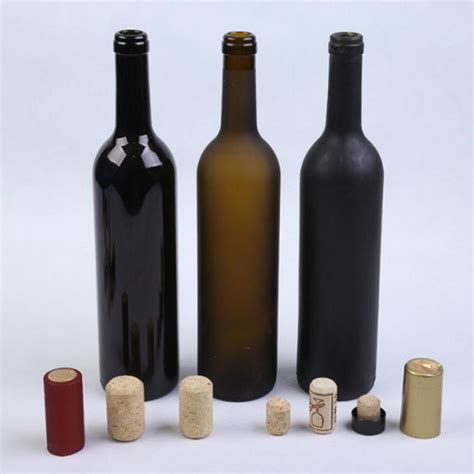 375ml 500ml 750ml Empty Glass Wine Bottles Dark Green Glass Bottles For