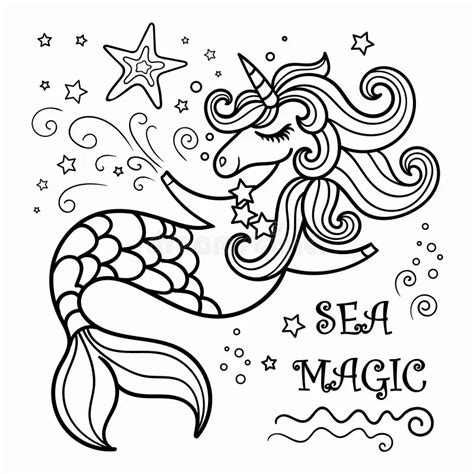 Unicorn Mermaid Coloring Pages Gopio Info