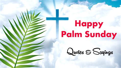 Happy Palm Sunday Quotes Blessings And Wishes Msg Youtube