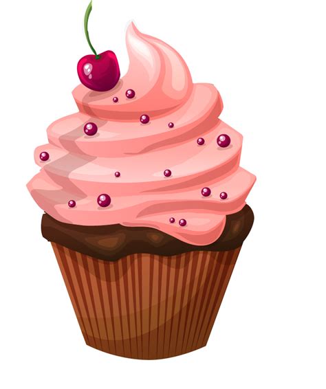 Cupcake Muffin Birthday Cake Chocolate Cake Frosting Icing Cartoon