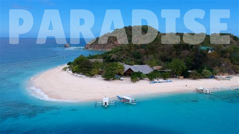 Best Island Beach Resort In Coron Palawan Philippines Club Paradise Palawan Drone Shots