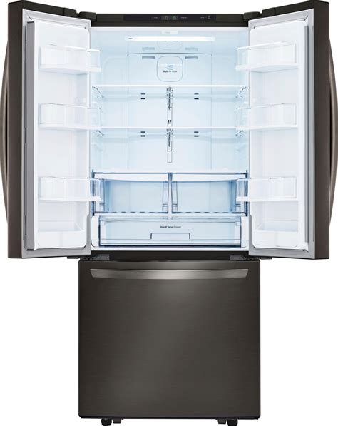 Best Buy Lg Cu Ft French Door Refrigerator Black Stainless Steel Lfcs D