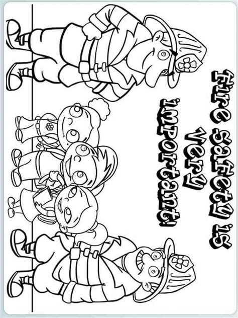 Fire Safety Coloring Book Printable Printable World Holiday
