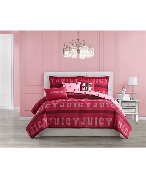 Juicy Couture Park Queen Reversible Comforter Set 6 Piece Fullqueen