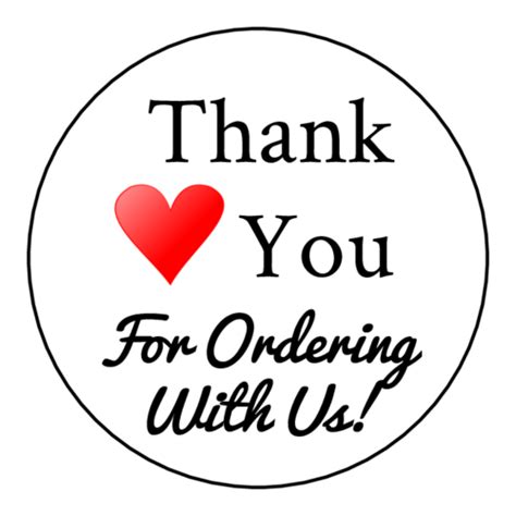Thank you for shopping with us message: Thank You For Ordering With Us Editable Label Design Free ...