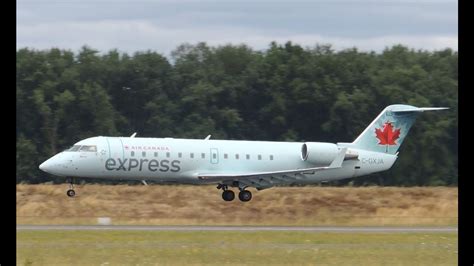 Air Canada Express Bombardier Crj 200 C Gxja Landing In Pdx Youtube