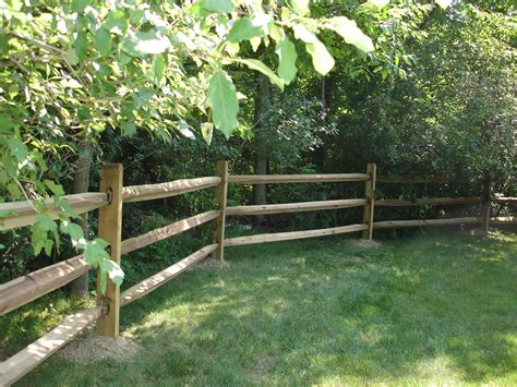 Post and rail and split rail fences are both simple options for defining . Split Rail Fence - Five Star Fence Builders