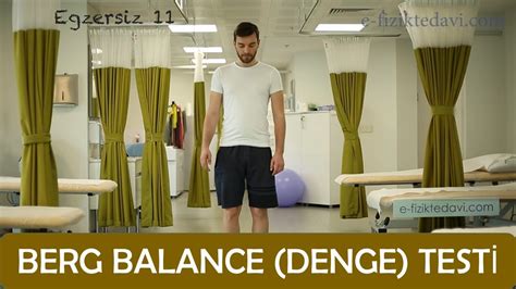 Berg Balance Denge Testİ Youtube