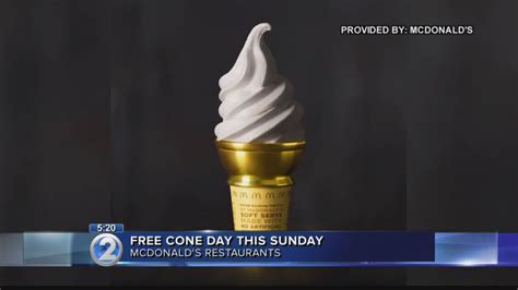McDonald S Offers Free Cones On National Ice Cream Day YouTube