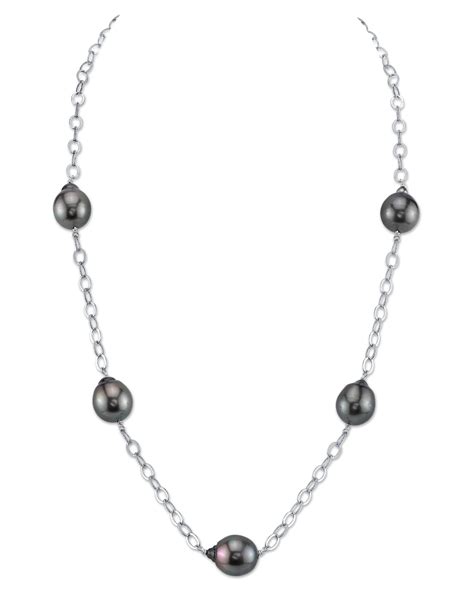 Tahitian South Sea Baroque Pearl Tincup Necklace Pearls Baroque