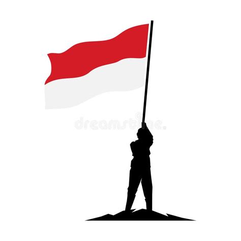 Indonesia Flag Vector Stock Illustration Bendera Merah Putih Bendera