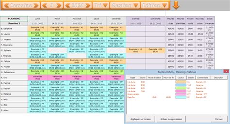 Planning Semaine Excel Modeles De Planification Gratuits Pour Excel