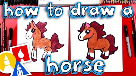 How To Draw A Cartoon Horse Youtube