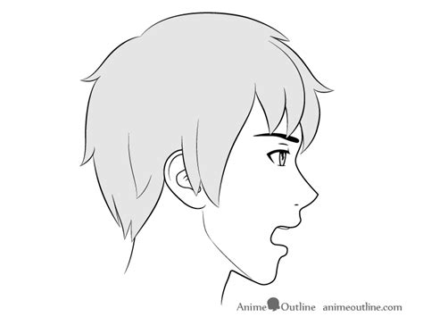 How To Draw Anime Male Facial Expressions Side View