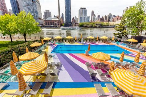The Dazzlingly Colorful Manhattan Park Pool Is Back For The Summer