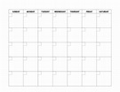 Editable Printable Calendars