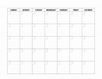 Free Printable Blank Calendar Template - Paper Trail Design