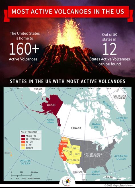 Which Us State Has The Most Active Volcanoes Answers
