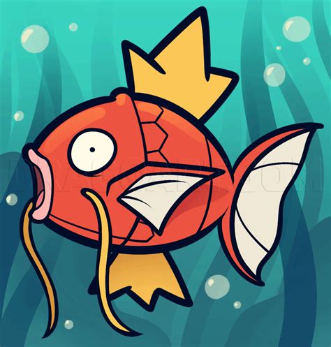 How To Draw Magikarp Magikarp From Pokemon By Dawn