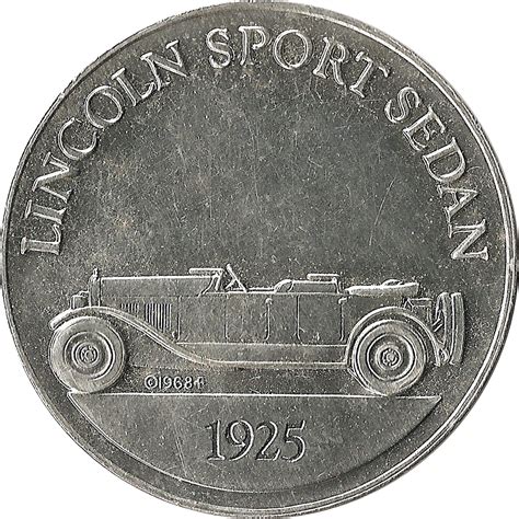 Jeton - Sunoco Antique Car Coin Series 1 (Lincoln Sport Sedan