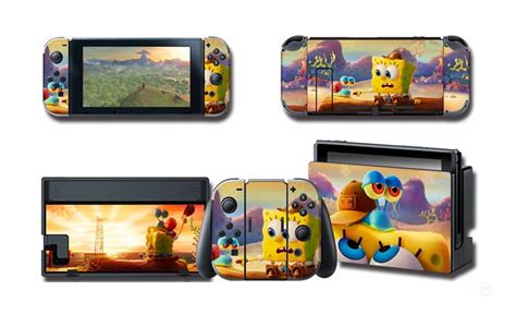 New Spongebob Nintendo Switch Decal Vinyl Skin Wrap Sticker Etsy